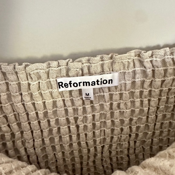 NWOT Reformation Gitane Dress in Oatmeal - size M - Picture 9 of 10